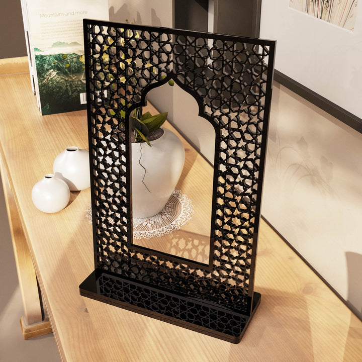 Islamic Mihrab Tabletop Decor – Modern Mosque Arch Art