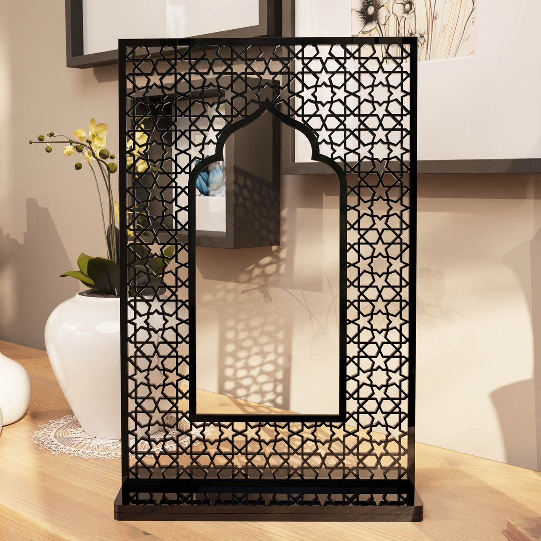 Islamic Mihrab Tabletop Decor – Modern Mosque Arch Art