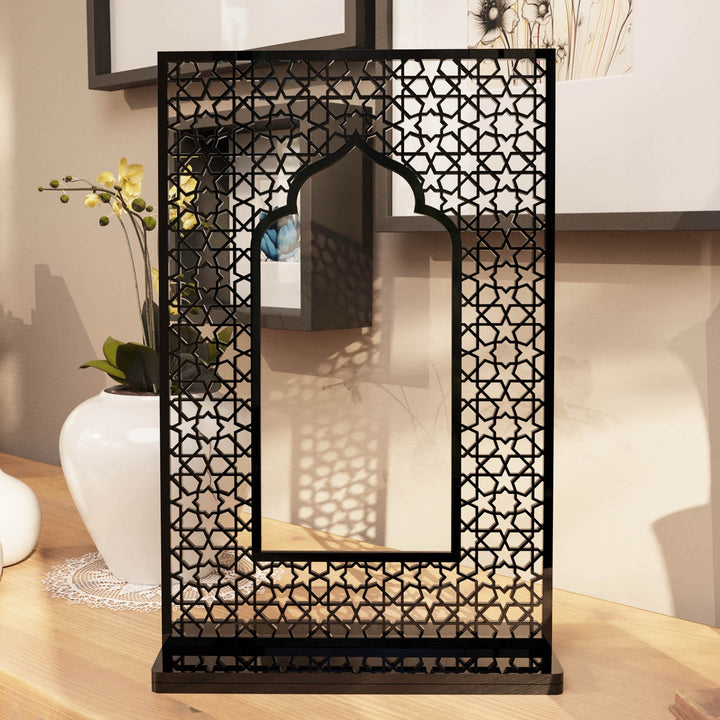 Islamic Mihrab Tabletop Decor – Modern Mosque Arch Art