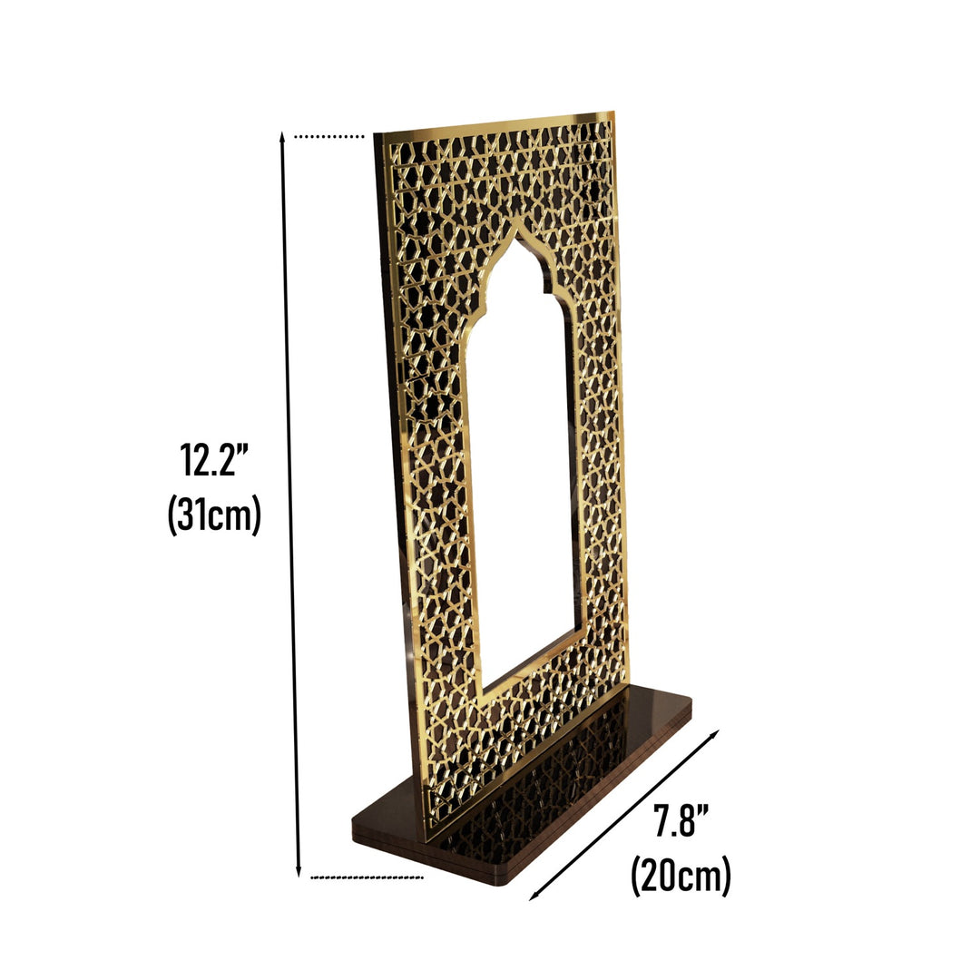 Islamic Mihrab Tabletop Decor – Modern Mosque Arch Art