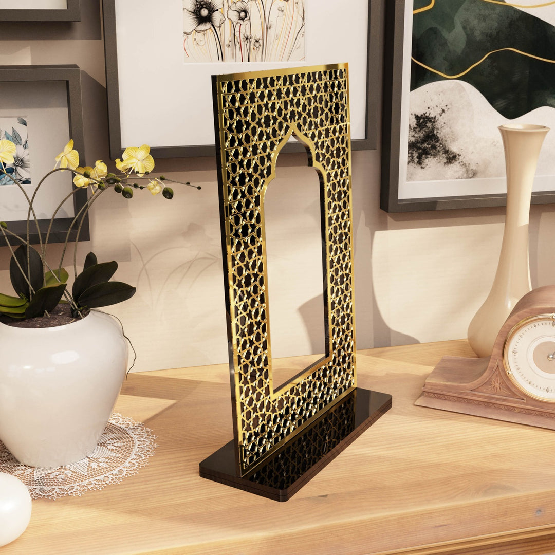 Islamic Mihrab Tabletop Decor – Modern Mosque Arch Art