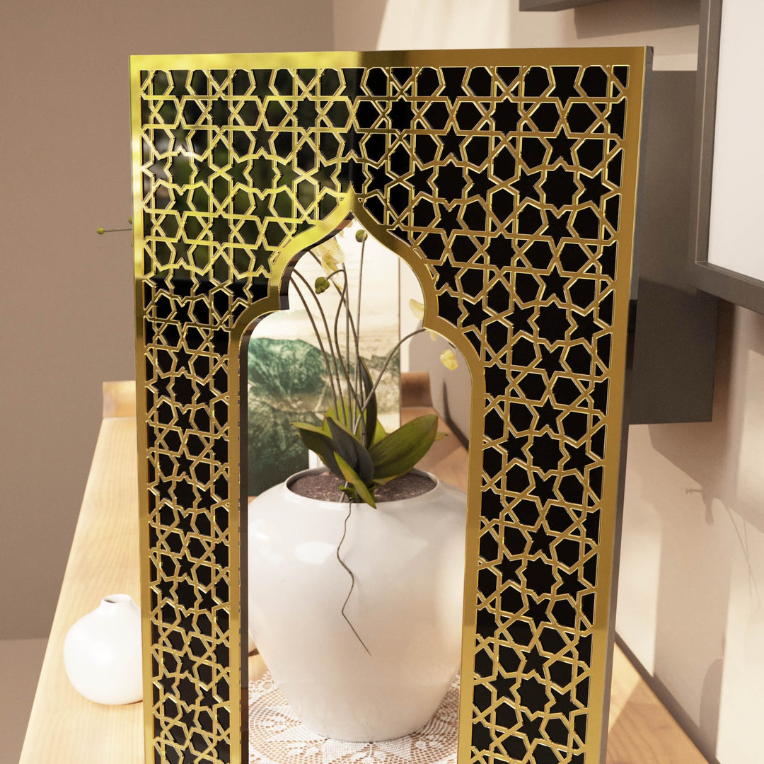 Islamic Mihrab Tabletop Decor – Modern Mosque Arch Art