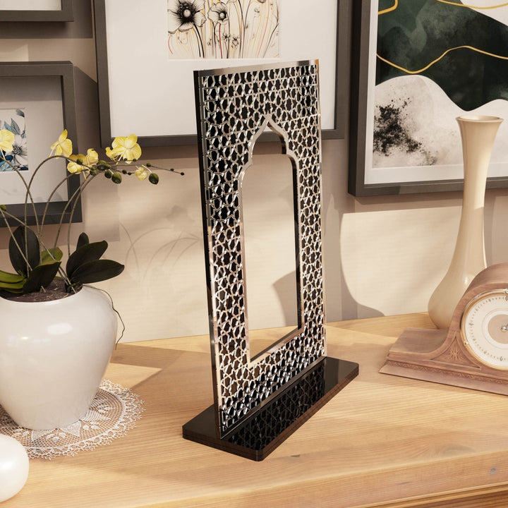 Islamic Mihrab Tabletop Decor – Modern Mosque Arch Art
