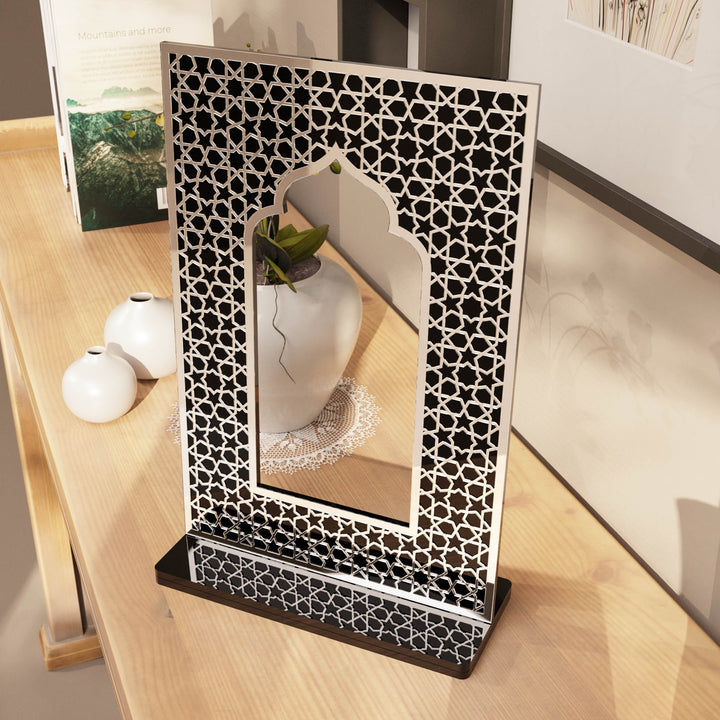 Islamic Mihrab Tabletop Decor – Modern Mosque Arch Art