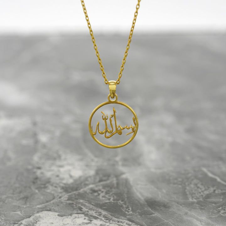 islamic-necklace-bismillah-written-18k-gold-plated-silver-pendant-islamic-pendant-muslim-jewelry-islamicwallartstore