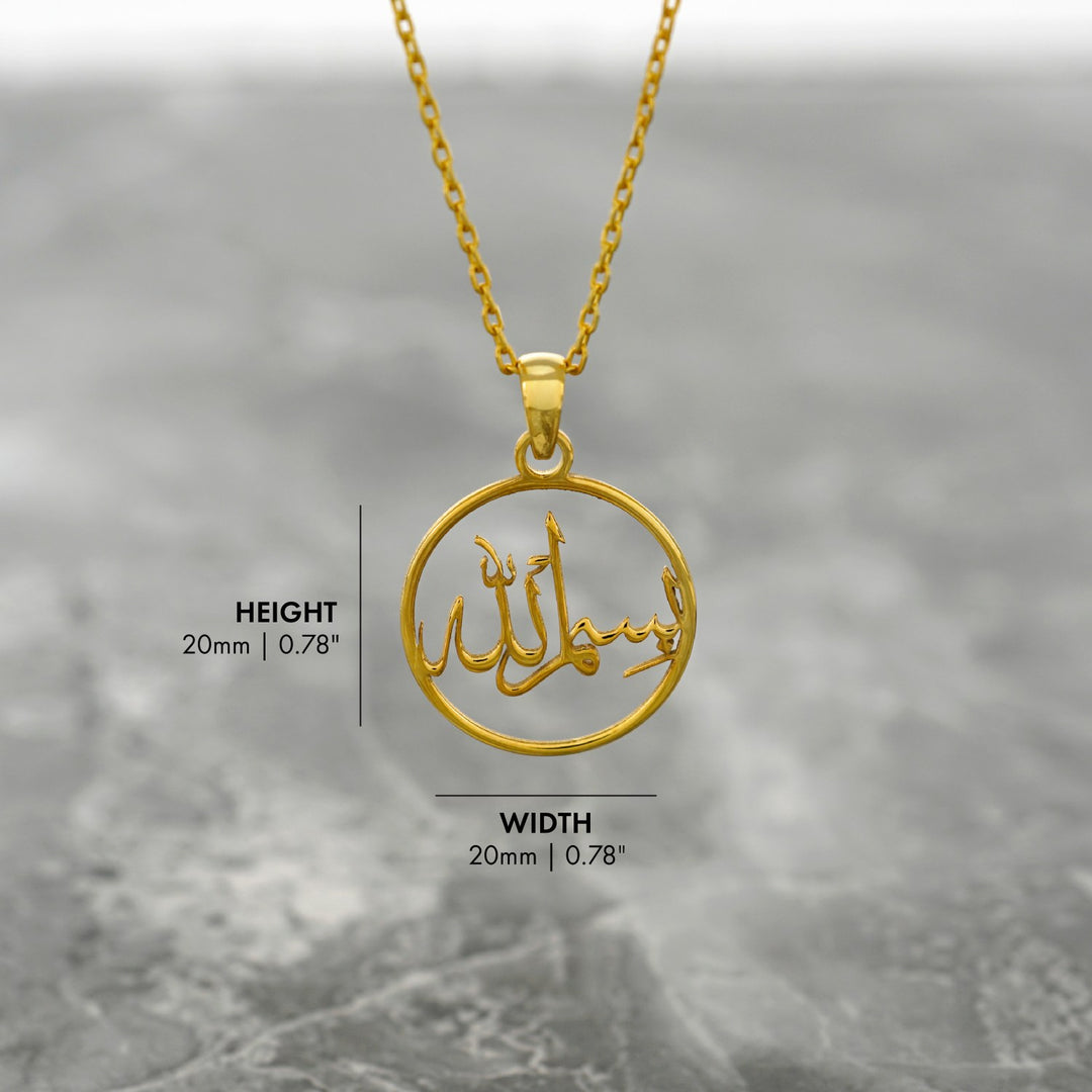 islamic-necklace-bismillah-written-18k-gold-plated-silver-pendant-unique-islamic-pendant-ideal-for-daily-wear-islamicwallartstore