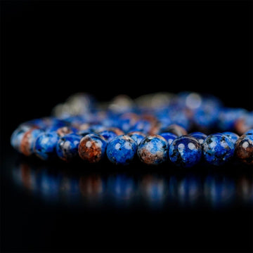 Islamic Prayer Beads - Aqua Blue & Black Speckled Dhikr Beads - Islamic Wall Art Store