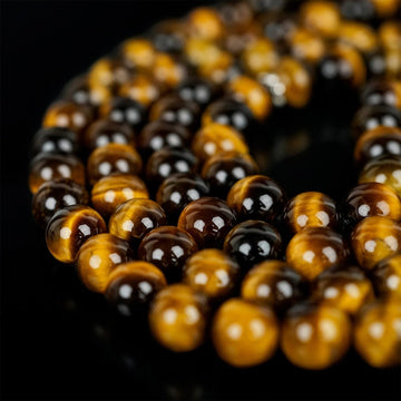 Islamic Prayer Beads - Golden Brown Tiger’s Eye Stone Beads Tasbeeh - Islamic Wall Art Store
