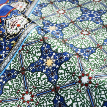 Islamic Prayer Rugs - Blue & Green Tile Patterns - Islamic Wall Art Store