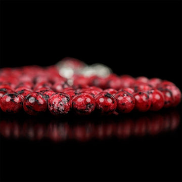 Islamic Praying Beads - Deep Red & Black Classic Pray Tasbeeh - Islamic Wall Art Store