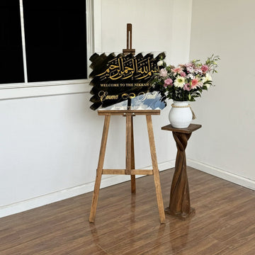 Islamic Wedding Sign - Basmala Written Muslim Nikkah Mirror - Islamic Wall Art Store