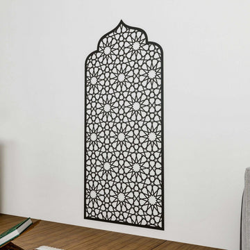 Islamic Wooden Interior Mihrab for Home Prayer Space | 12 - Pointed Star - Islamic Wall Art Store