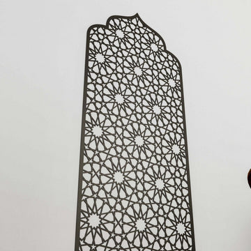 Islamic Wooden Interior Mihrab for Home Prayer Space | 12 - Pointed Star - Islamic Wall Art Store