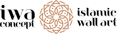 IWA Concept and Islamic Wall Art logo on a green background