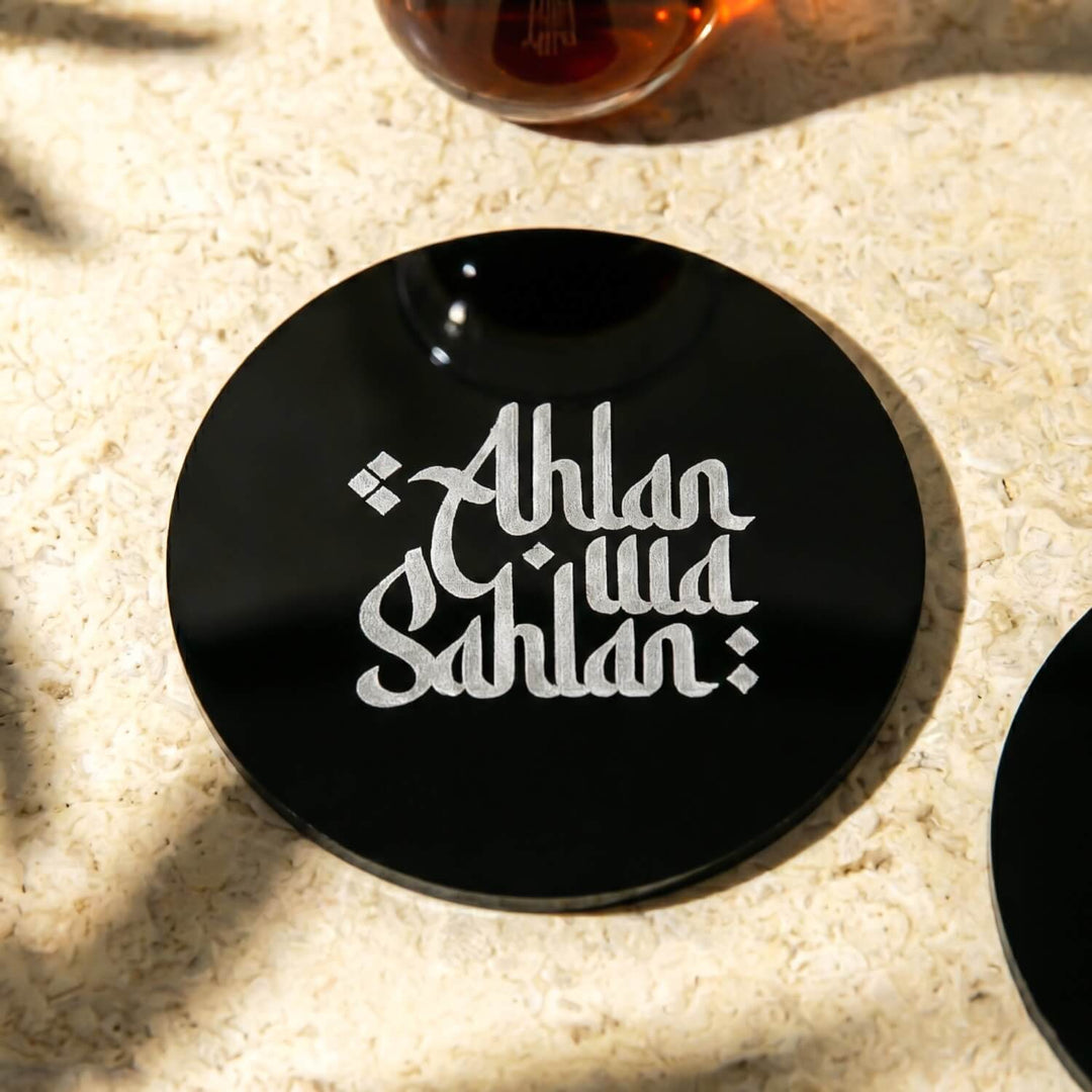 Modern Islamic Acrylic Coasters – Ramadan Table Decor