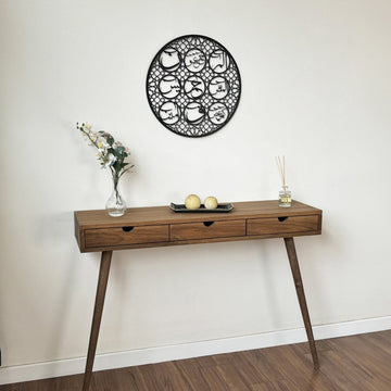 Loh - e Qurani Metal Islamic Wall Art - Blessing and Protection Talisman - Islamic Wall Art Store