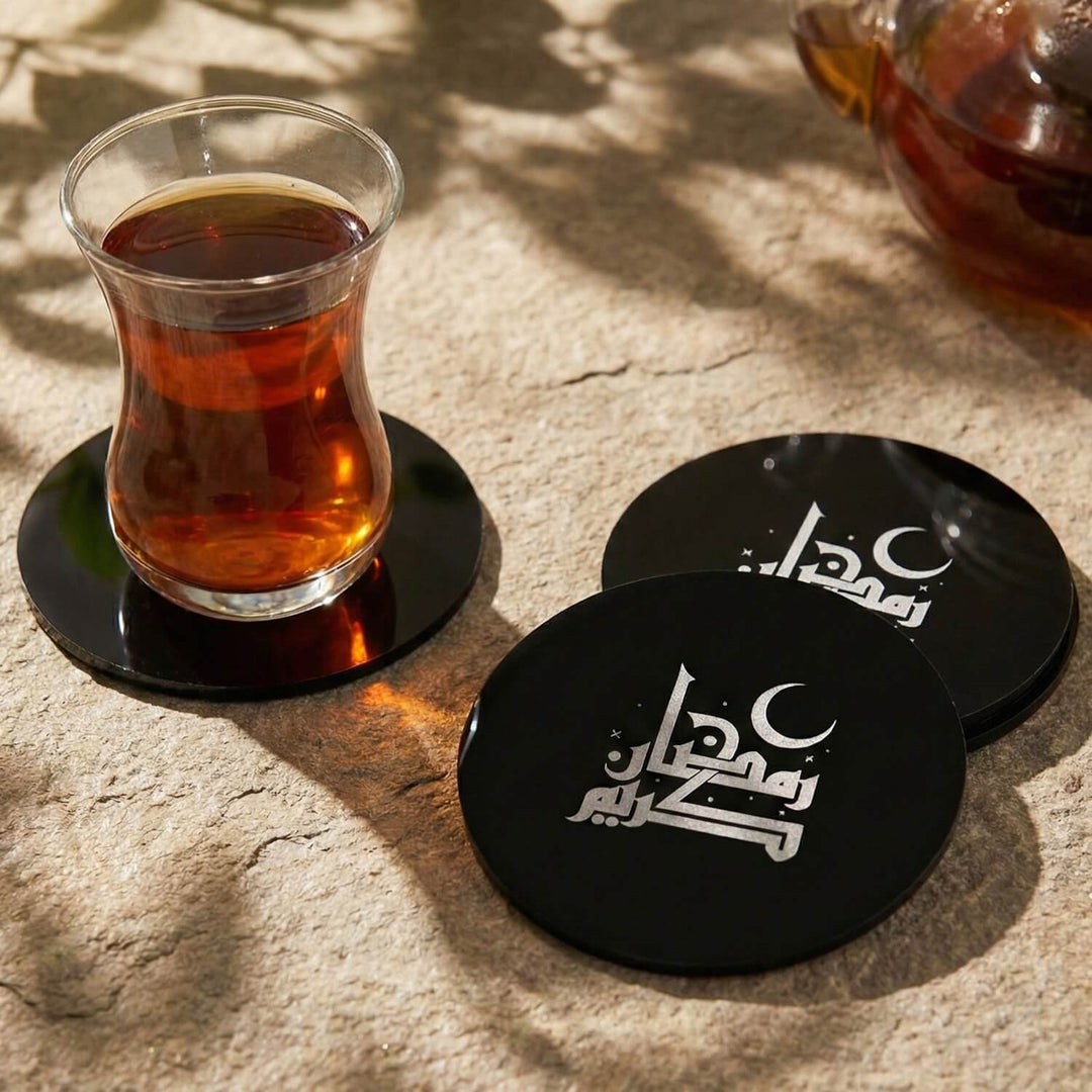 Modern Islamic Acrylic Coasters – Ramadan Table Decor