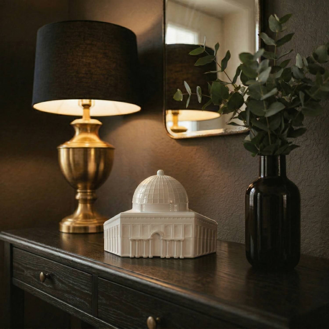 Kaaba, Al-Aqsa, Al-Nabawi Set of 3 Masjids - Stone Islamic Table Decor