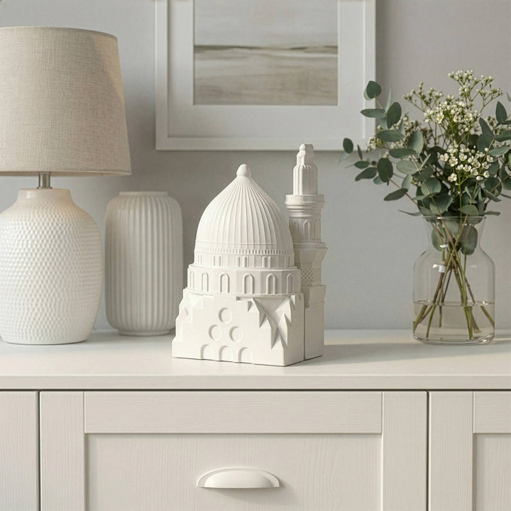 Kaaba, Al-Aqsa, Al-Nabawi Set of 3 Masjids - Stone Islamic Table Decor