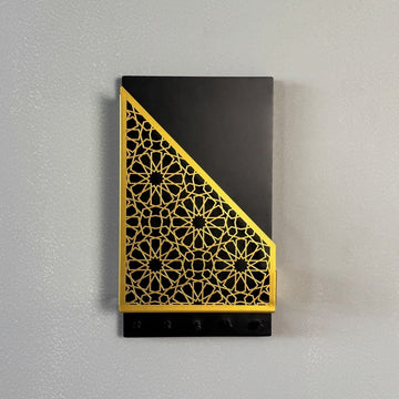 Metal Floating Quran Box and Rosary Hanger - Quran and Key Holder & Storage - Islamic Wall Art Store