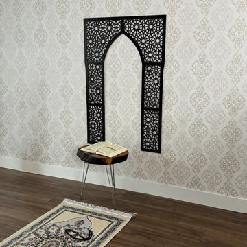 Mihrab Islamic Wall Art - Wood Islamic Home Decor - Islamic Wall Art Store