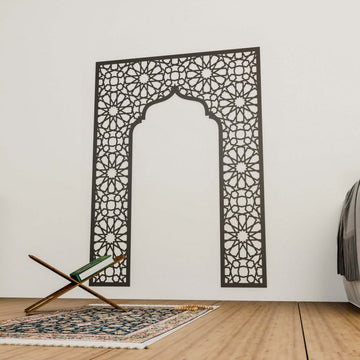 Mihrab Wooden Muslim Home Decor – Prayer Room Ideas | Islamic Wall Art - Islamic Wall Art Store
