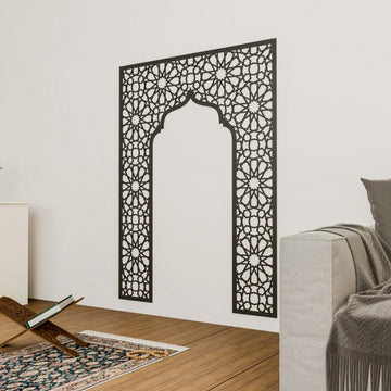 Mihrab Wooden Muslim Home Decor – Prayer Room Ideas | Islamic Wall Art - Islamic Wall Art Store