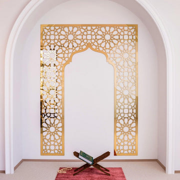 Mihrab Wooden Muslim Home Decor – Prayer Room Ideas | Islamic Wall Art - Islamic Wall Art Store