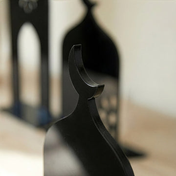 Three-Piece Set Acrylic Mosque Silhouette Stand – Modern Islamic Table Decor & Ramadan Gift