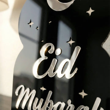 Déco de table cosmique Aïd Moubarak – Support lune et étoiles