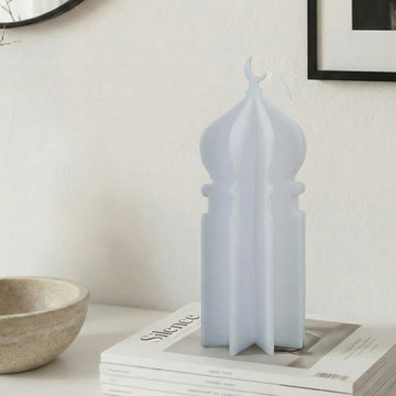 Ramadan 3D Acrylic Mosque Table Decor – Modern Minimalist Interlocking Statue