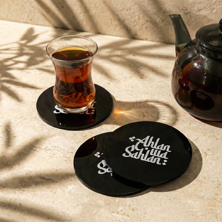 Modern Islamic Acrylic Coasters – Ramadan Table Decor