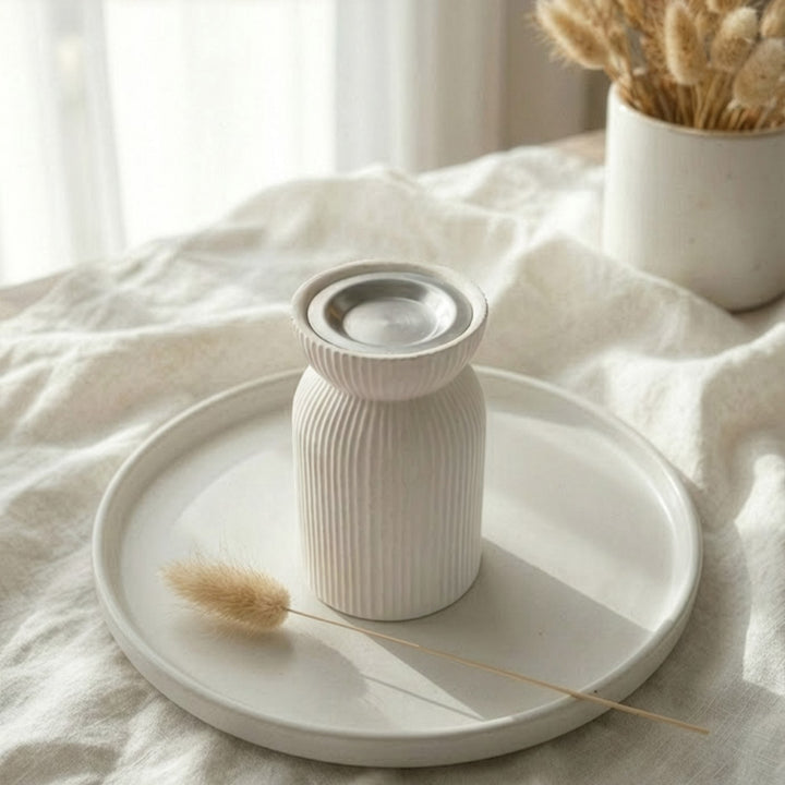 Modern Tiered Stone Mabkhara (Set of 3) – Minimalist Incense Burners