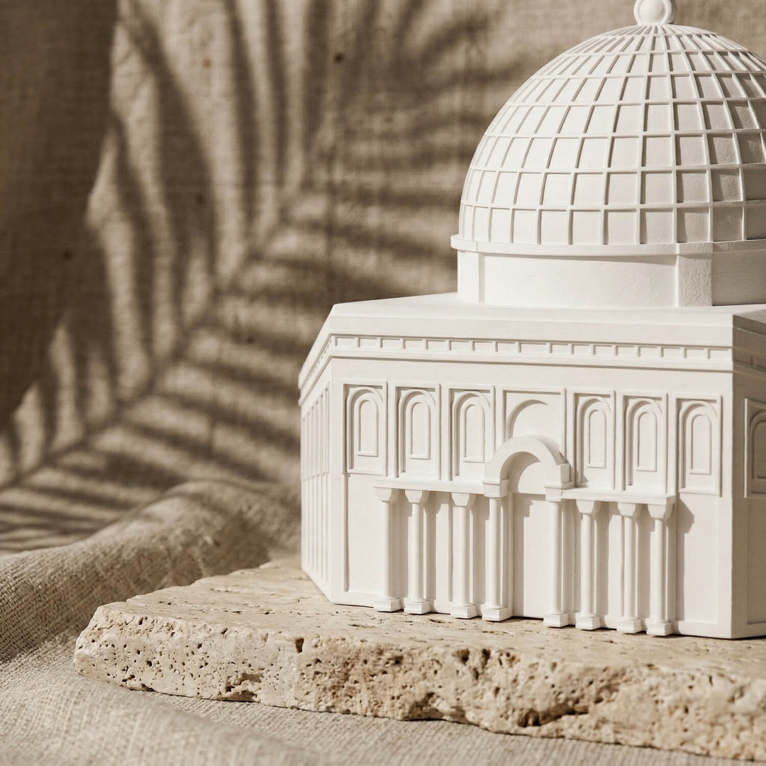 Kaaba, Al-Aqsa, Al-Nabawi Set of 3 Masjids - Stone Islamic Table Decor