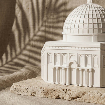 Kaaba, Al-Aqsa, Al-Nabawi, ensemble de 3 mosquées - Décoration de table islamique en pierre