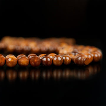 Muslim Prayer Beads - Dark Brown Kuka Wood Beads Dhikr Misbaha - Islamic Wall Art Store
