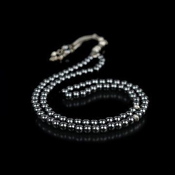 Muslim Prayer Beads | Hematite Stone Beads Islamic Rosary - Islamic Wall Art Store