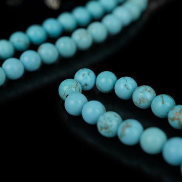 Muslim Prayer Beads - Oriental Turquoise Natural Stone Beads - Islamic Wall Art Store