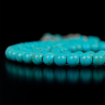 Muslim Prayer Beads - Turquoise Natural Stone Beads Islamic Rosary - Islamic Wall Art Store