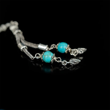 Muslim Prayer Beads - Turquoise Natural Stone Beads Islamic Rosary - Islamic Wall Art Store