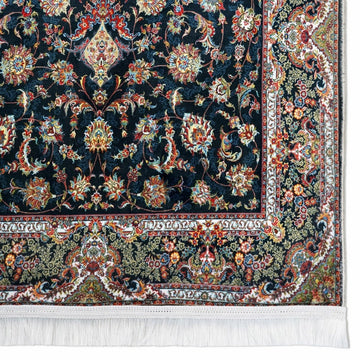 Muslim Praying Rug - Black & Floral Patterns Prayer Carpet for Muslims - Islamic Wall Art Store