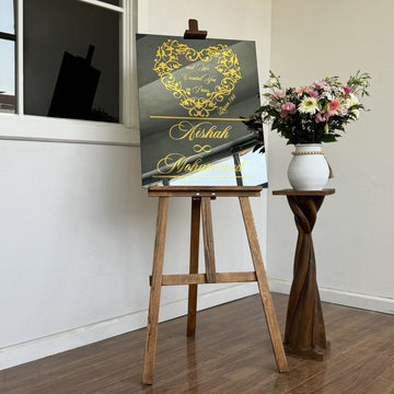 Muslim Wedding Sign - Surah Nebe 8 We Created You in Pairs, Nikkah Mirror - Islamic Wall Art Store