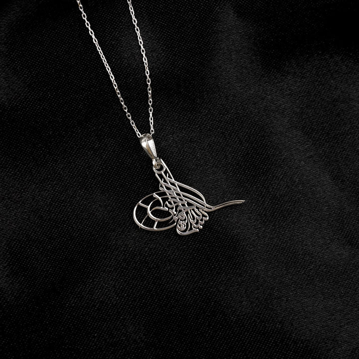 Tughra Bismillah Necklace - 925 Sterling Silver Pendant