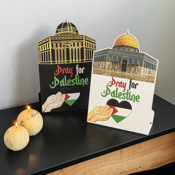 Palestine Flag Table Top (Metal) - Al - Aqsa Mosque The Dome of the Rock: Symbol of Palestine - Islamic Wall Art Store