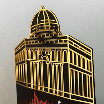 Palestine Flag Table Top (Metal) - Al - Aqsa Mosque The Dome of the Rock: Symbol of Palestine - Islamic Wall Art Store