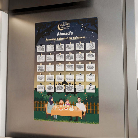 Personalized Ramadan Calendar for Goodness – Acrylic Islamic Wall Art Decor - Islamic Wall Art Store