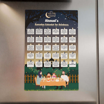 Personalized Ramadan Calendar for Goodness – Acrylic Islamic Wall Art Decor - Islamic Wall Art Store