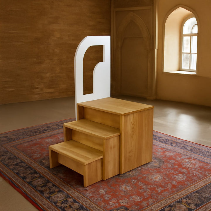 portable-wooden-islamic-minbar-ideal-for-small-prayer-spaces-economical-minbar-products-handcrafted-islamicwallartstore