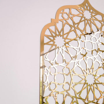 Prayer Room Decor Wooden Interior Mihrab - Islamic Home Decor | 12 - Pointed Star - Islamic Wall Art Store