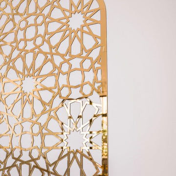 Prayer Room Decor Wooden Interior Mihrab - Islamic Home Decor | 12 - Pointed Star - Islamic Wall Art Store